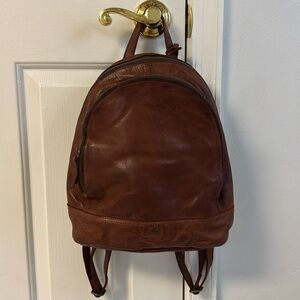 Harbour 2nd Meghan Leather Double Zip Backpack Cognac